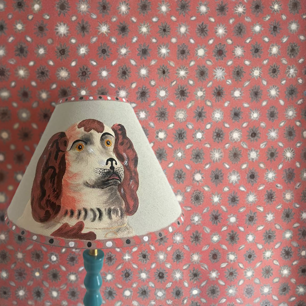 Hand-Painted Lampshades | Bloomsbury-Inspired Lighting by Melanie Lewis Home