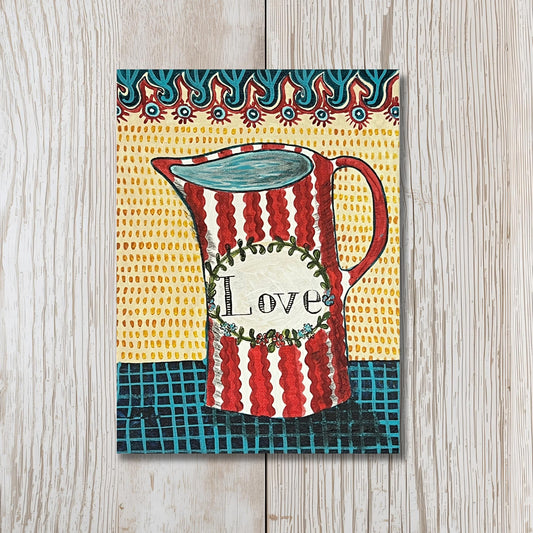 Love Greetings Card - Blank Inside