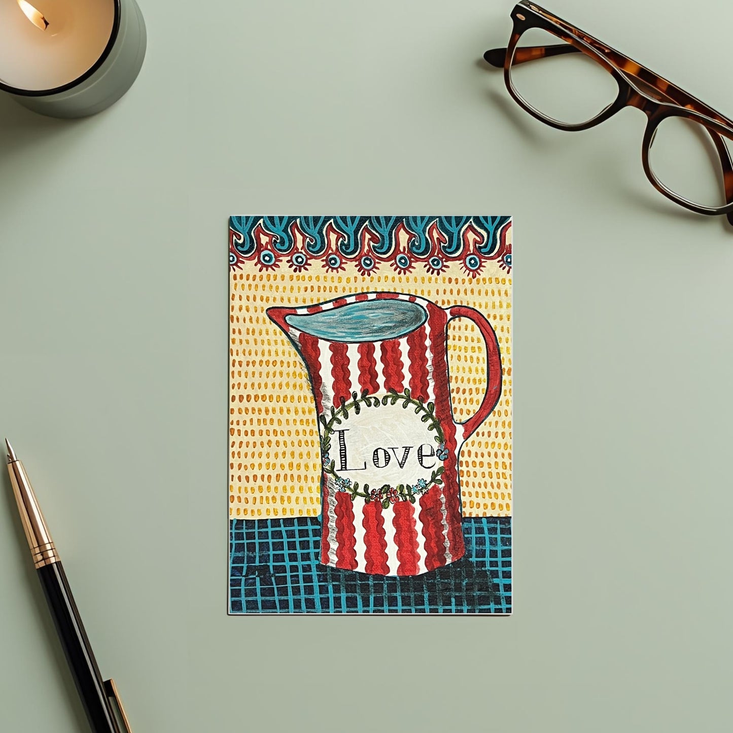 Love Greetings Card - Blank Inside