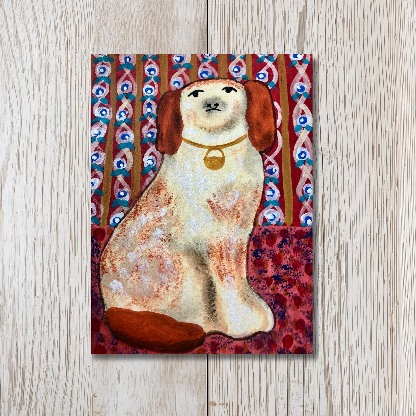 Penelope the Spaniel, Greeting Card - blank inside