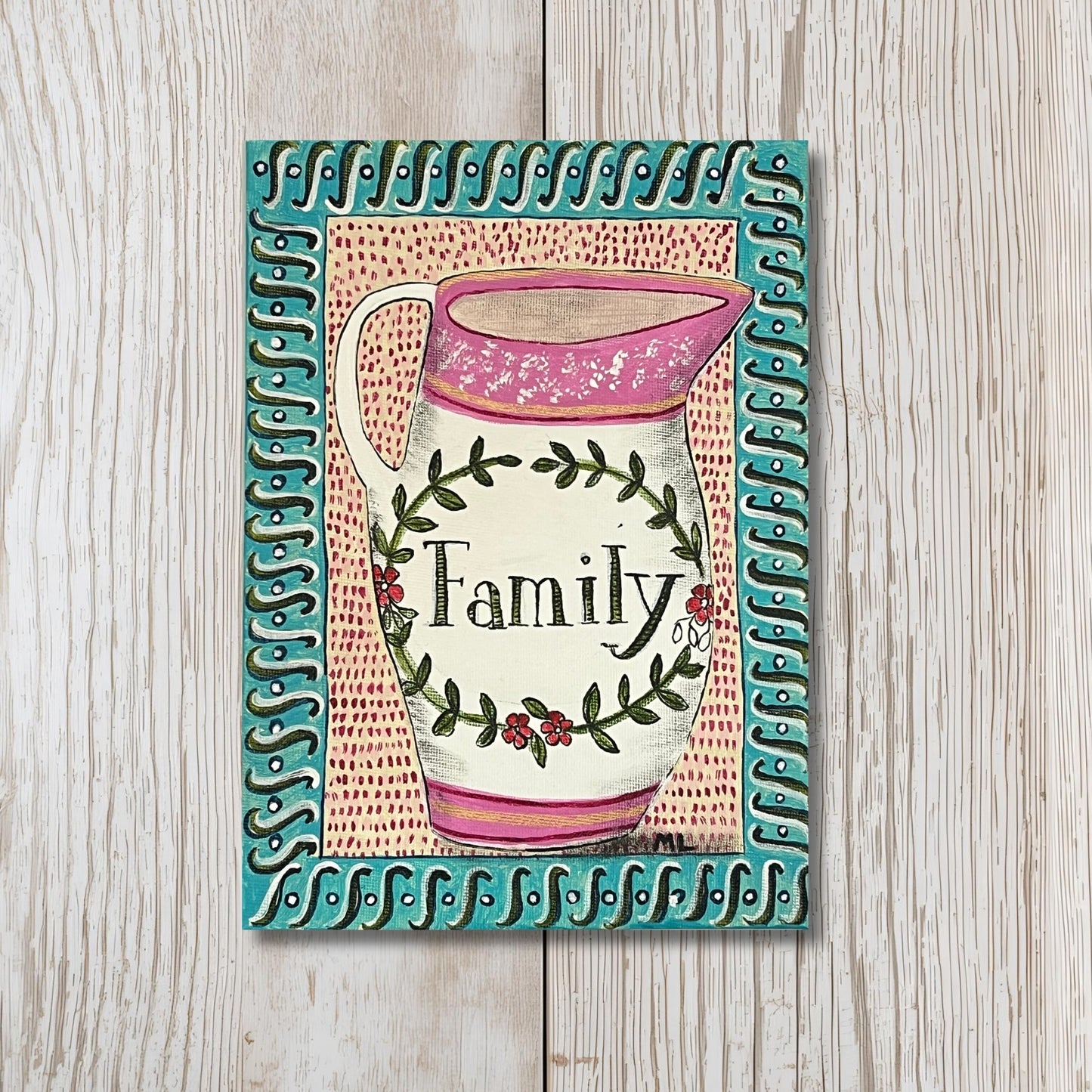 Family Greetings Card - Blank Inside