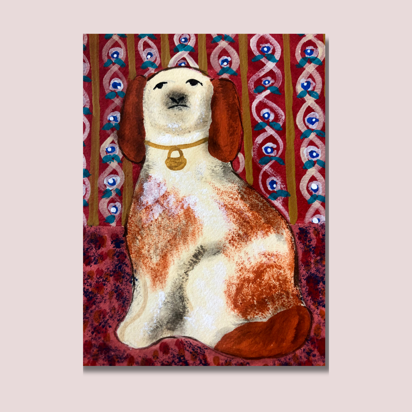 Penelope the Spaniel, Greeting Card - blank inside