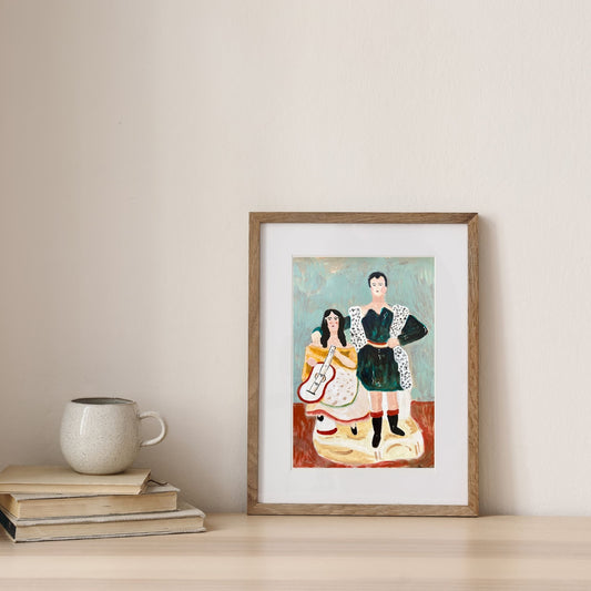 Staffordshire Spanish Couple – Fine Art Giclée Print