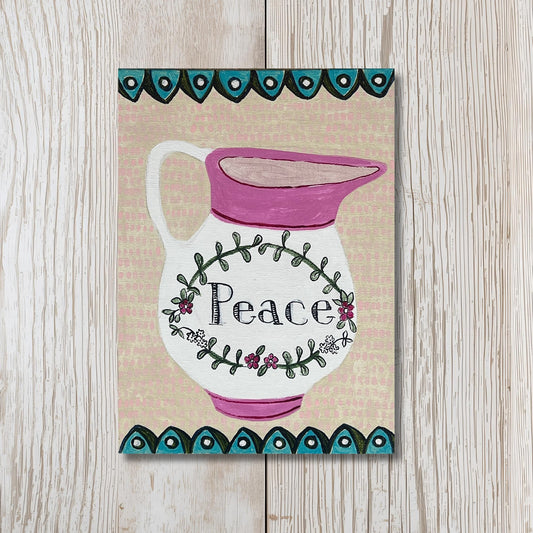 Peace Greetings Card - Blank Inside