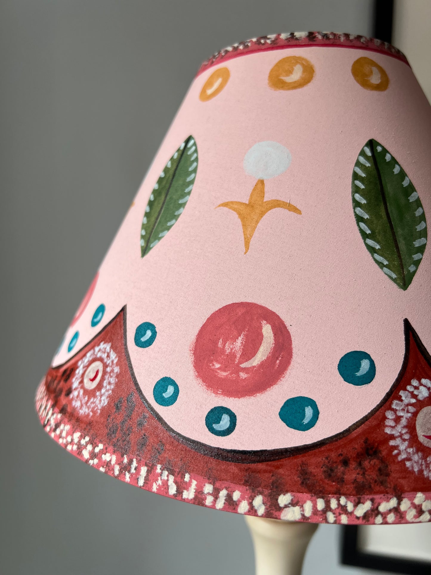 Bloomsbury Group Inspired Hand Painted Lampshade