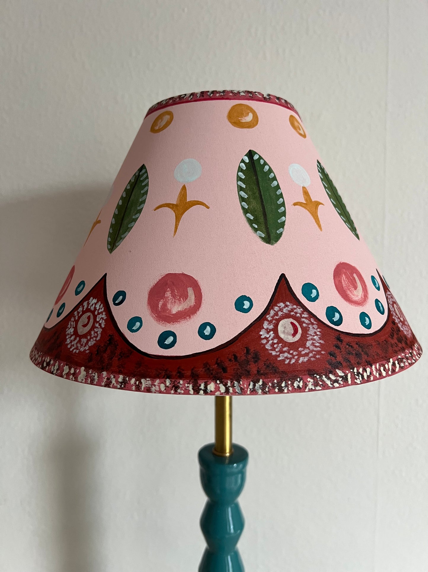 Bloomsbury Group Inspired Hand Painted Lampshade