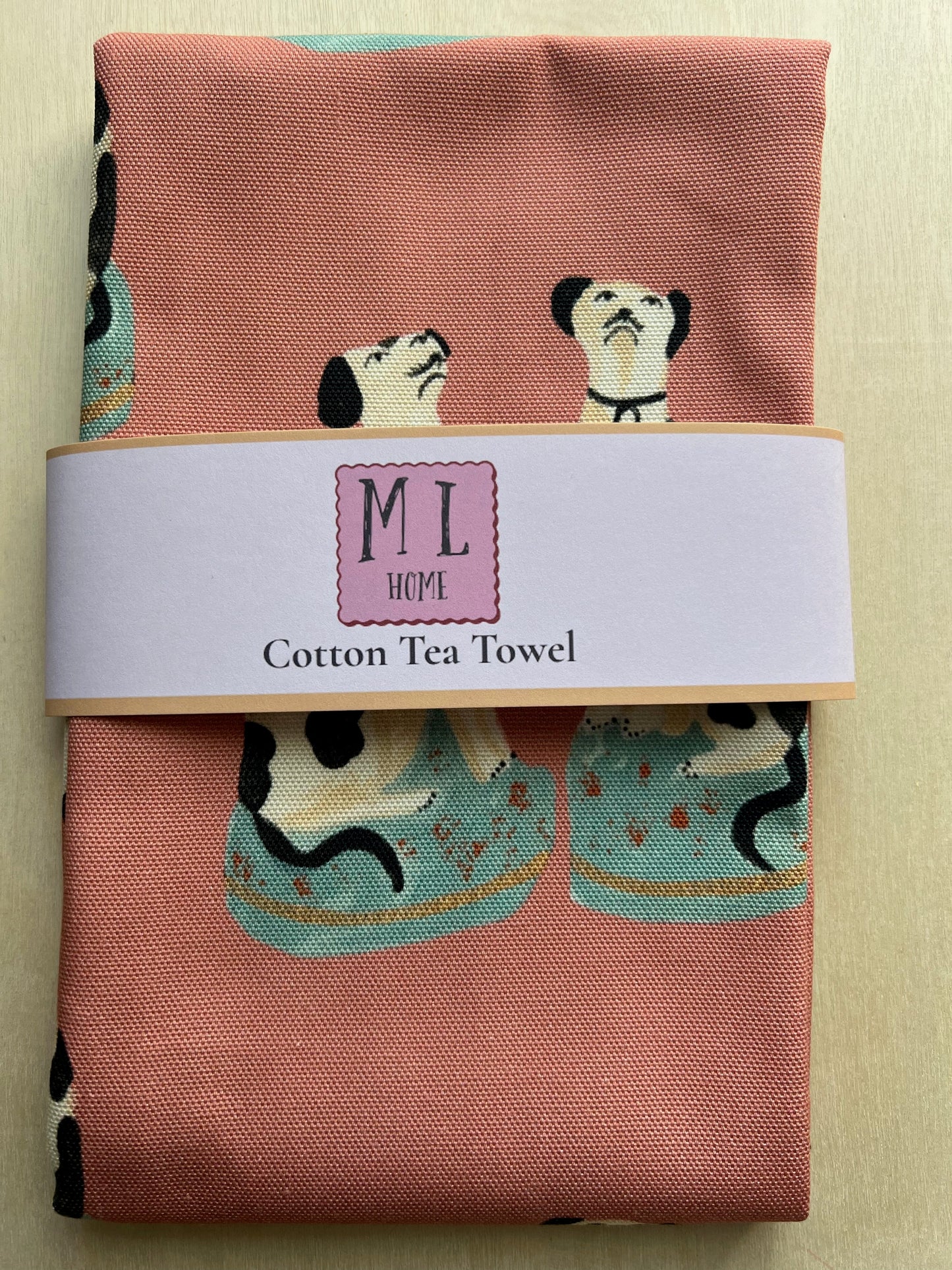 Staffordshire Dogs Tea Towel | Melanie Lewis Home