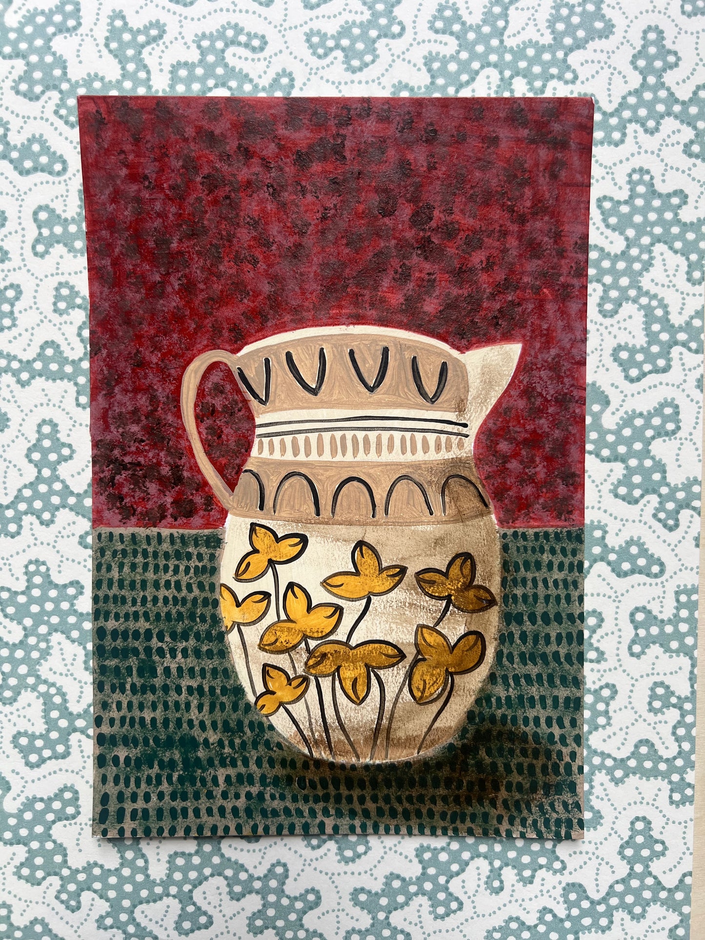 Mochaware Jug - Original Painting