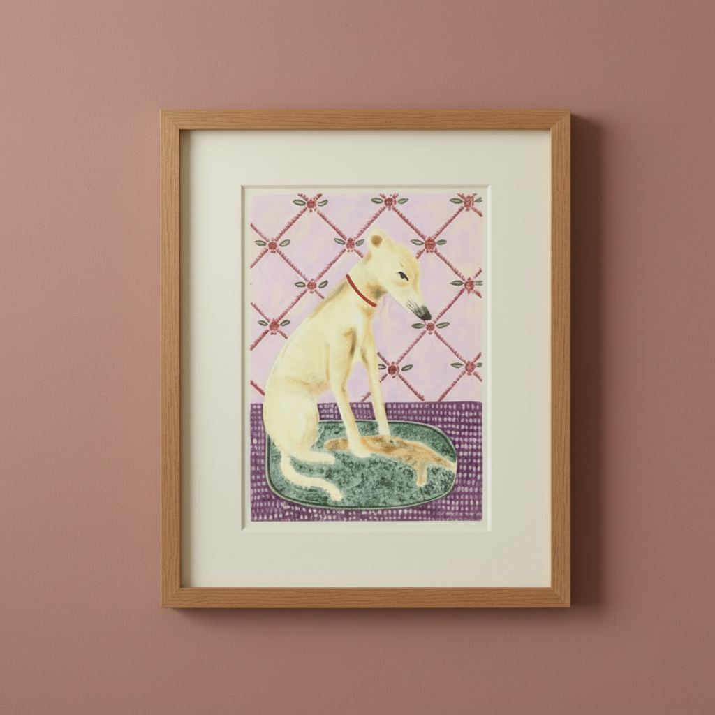 Audrey the Whippet - Fine Art Print by Melanie Lewis