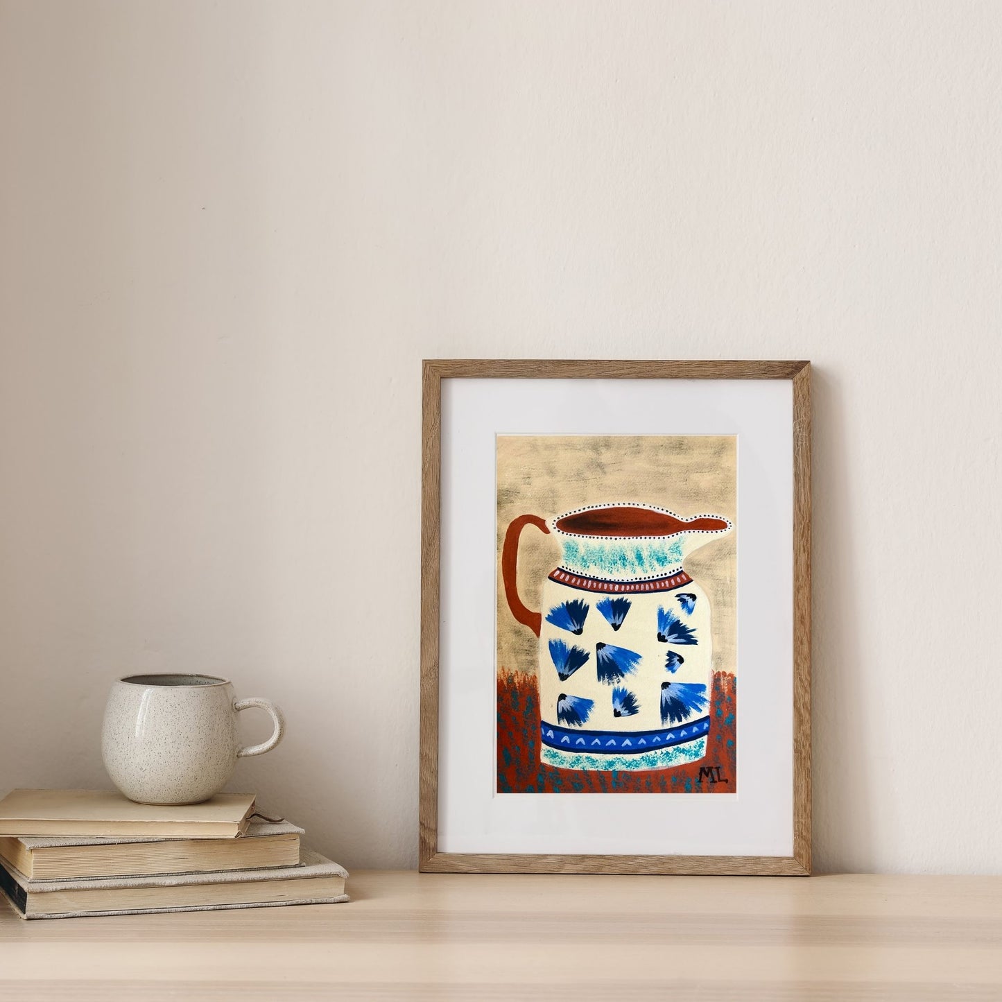 Mochaware Jug - Fine Art Print