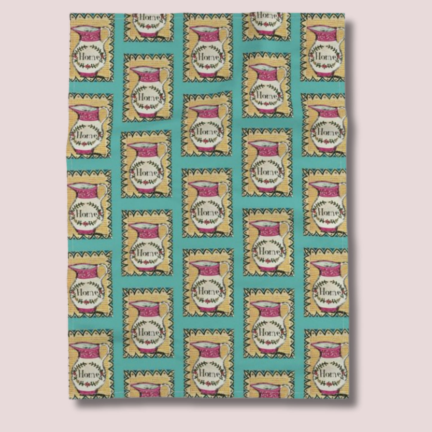 Sussex Lustreware "Home" Jug Tea Towel