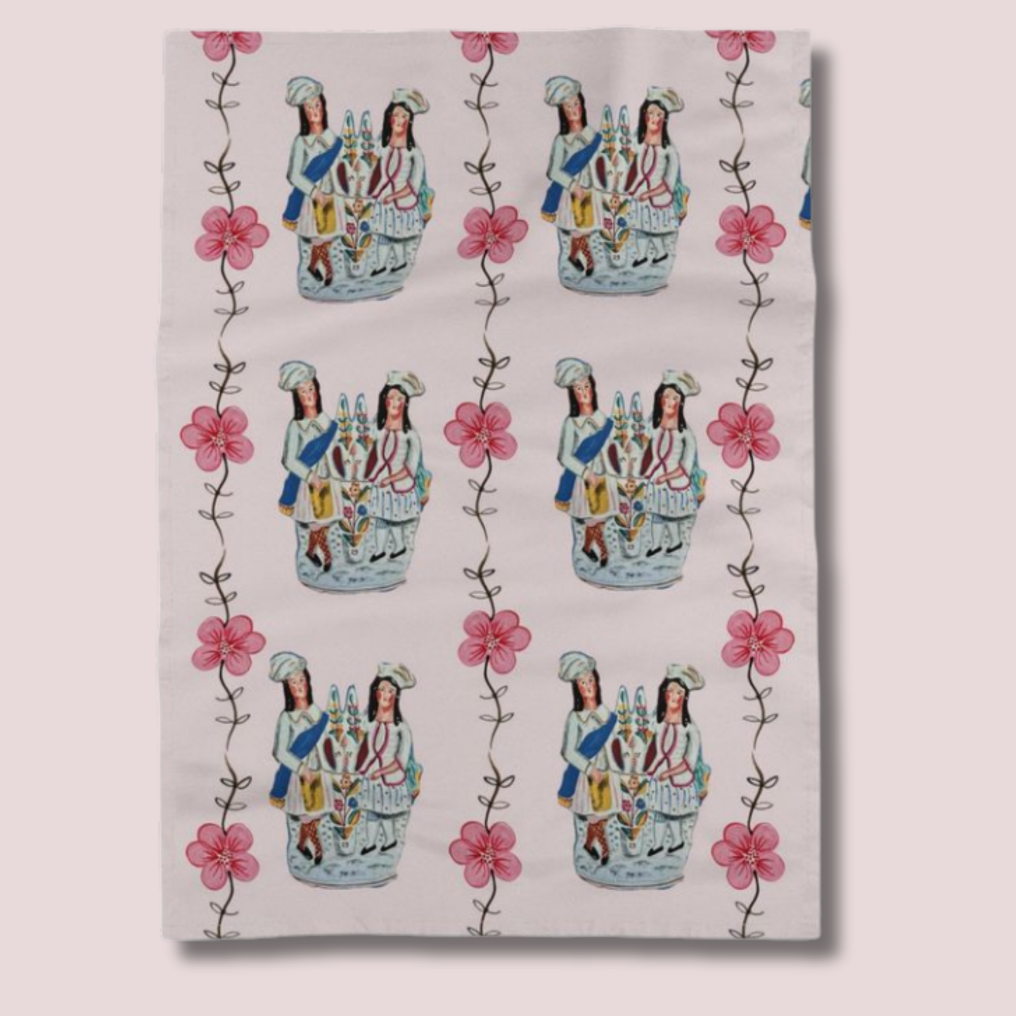 Staffordshire Couple Tea Towel