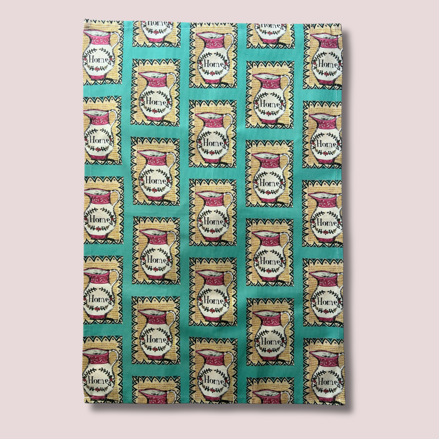 Sussex Lustreware "Home" Jug Tea Towel