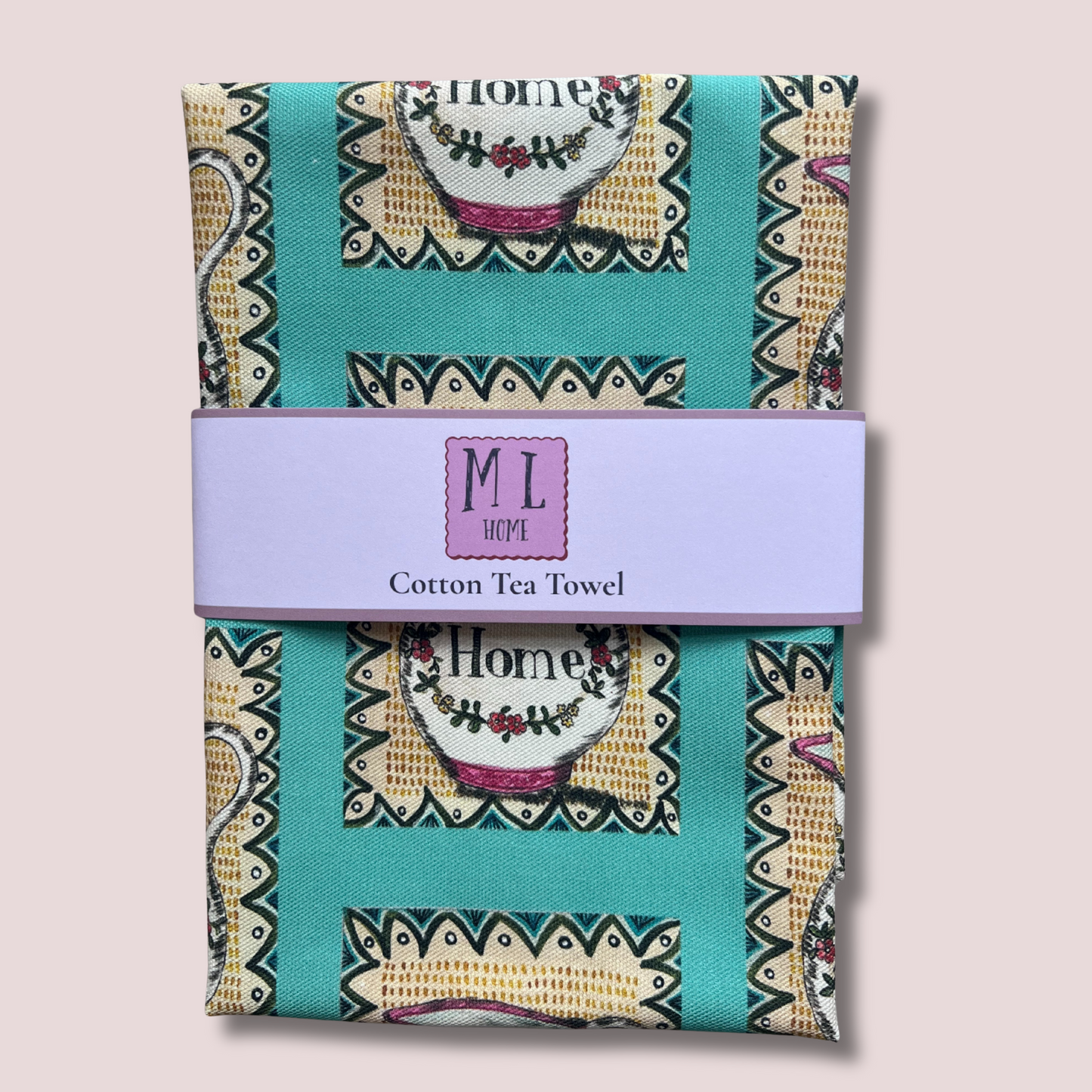 Sussex Lustreware "Home" Jug Tea Towel