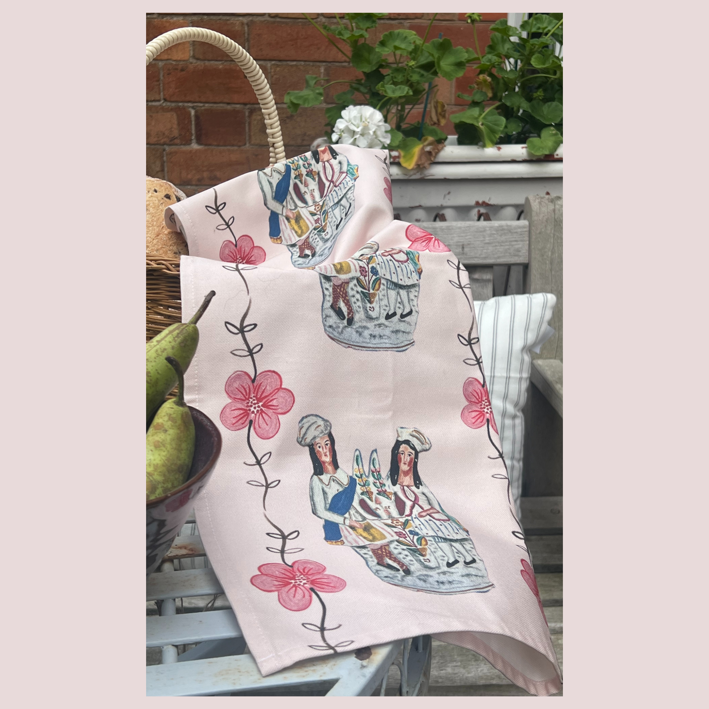 Staffordshire Couple Tea Towel