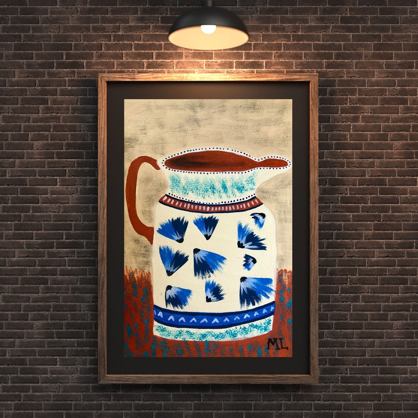 Mochaware Jug - Fine Art Print
