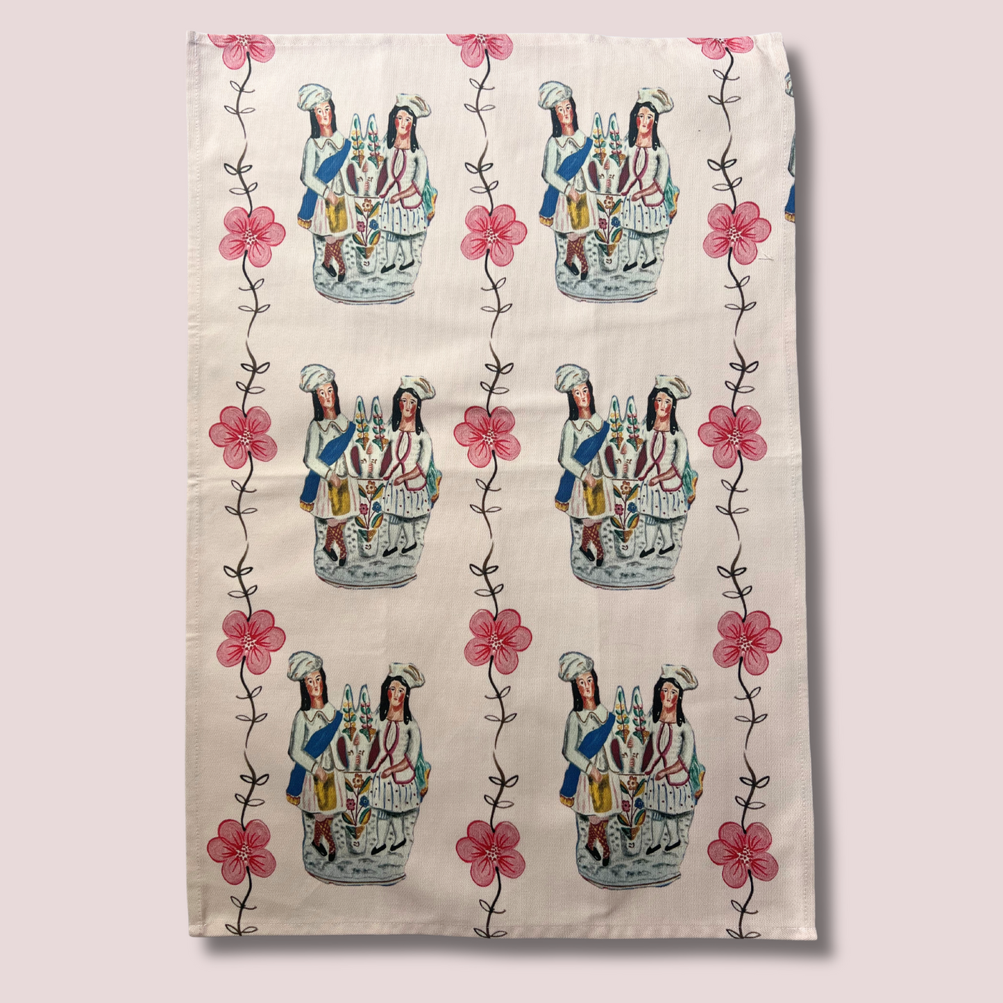 Staffordshire Couple Tea Towel