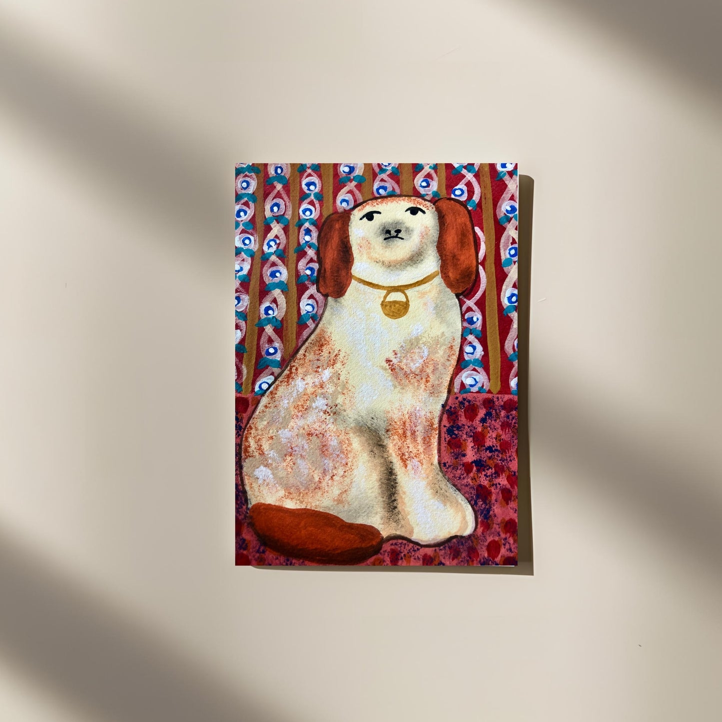 Penelope the Spaniel, Greeting Card - blank inside