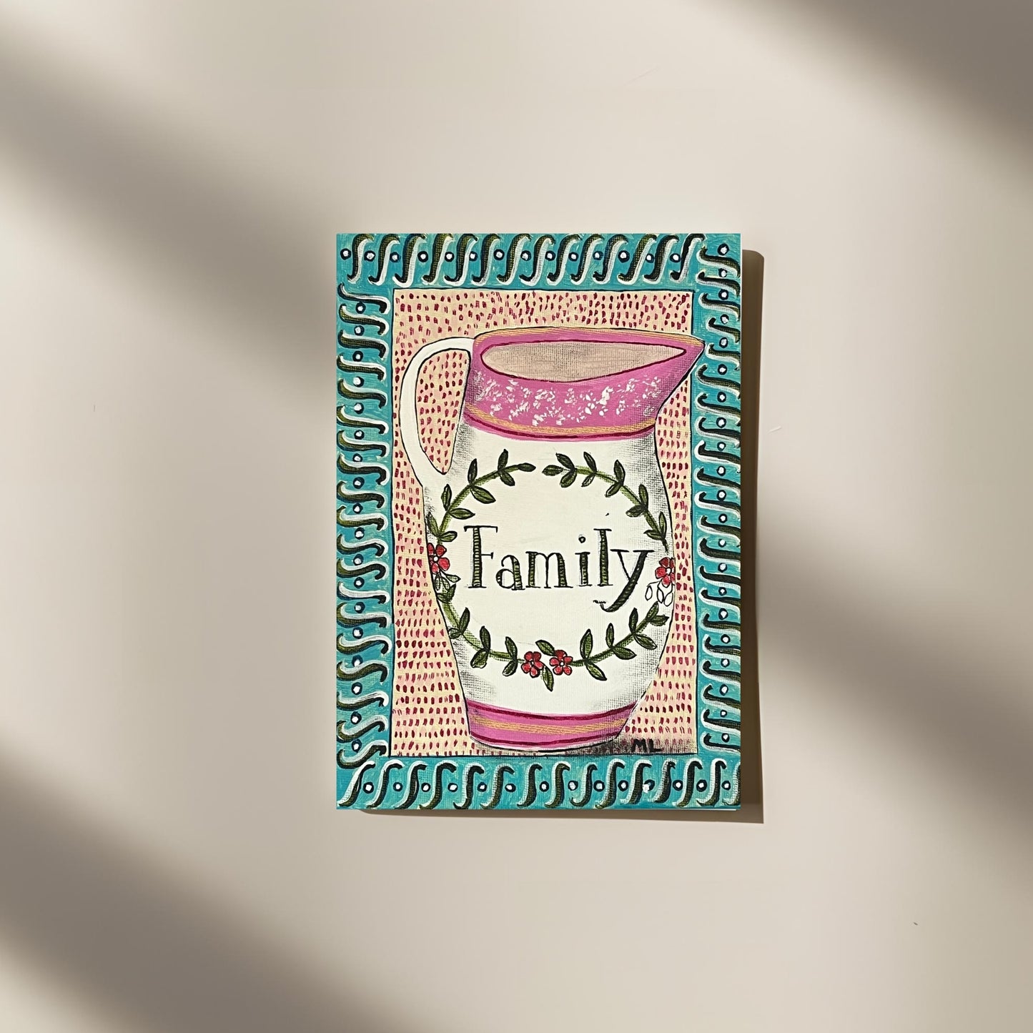 Family Greetings Card - Blank Inside