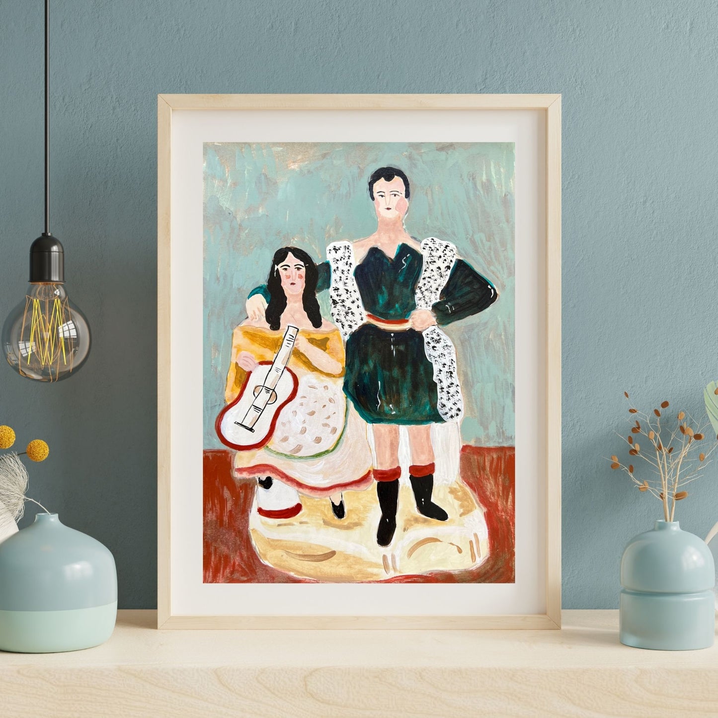 Staffordshire Spanish Couple – Fine Art Giclée Print