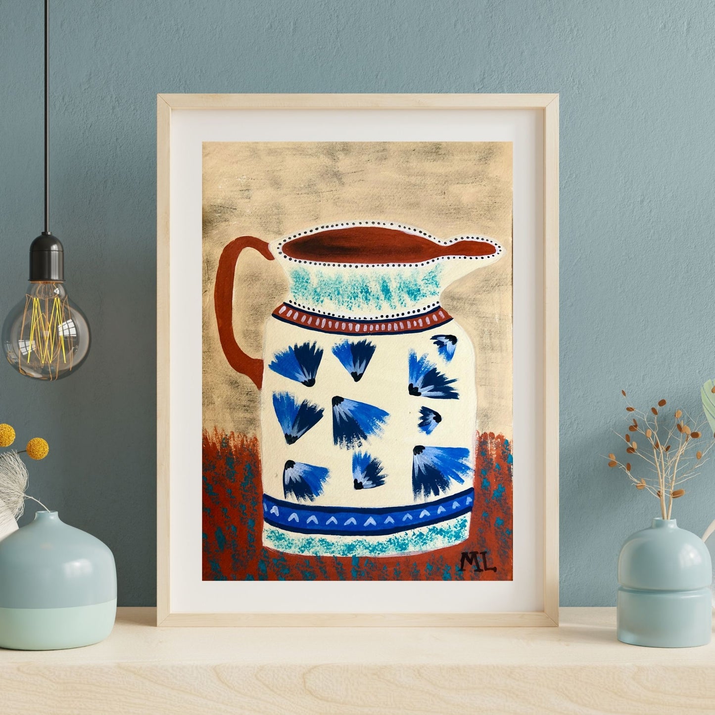 Mochaware Jug - Fine Art Print