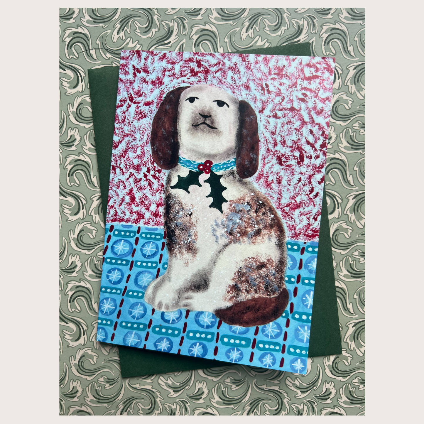 Staffordshire Dog Christmas Cards – Box of 8