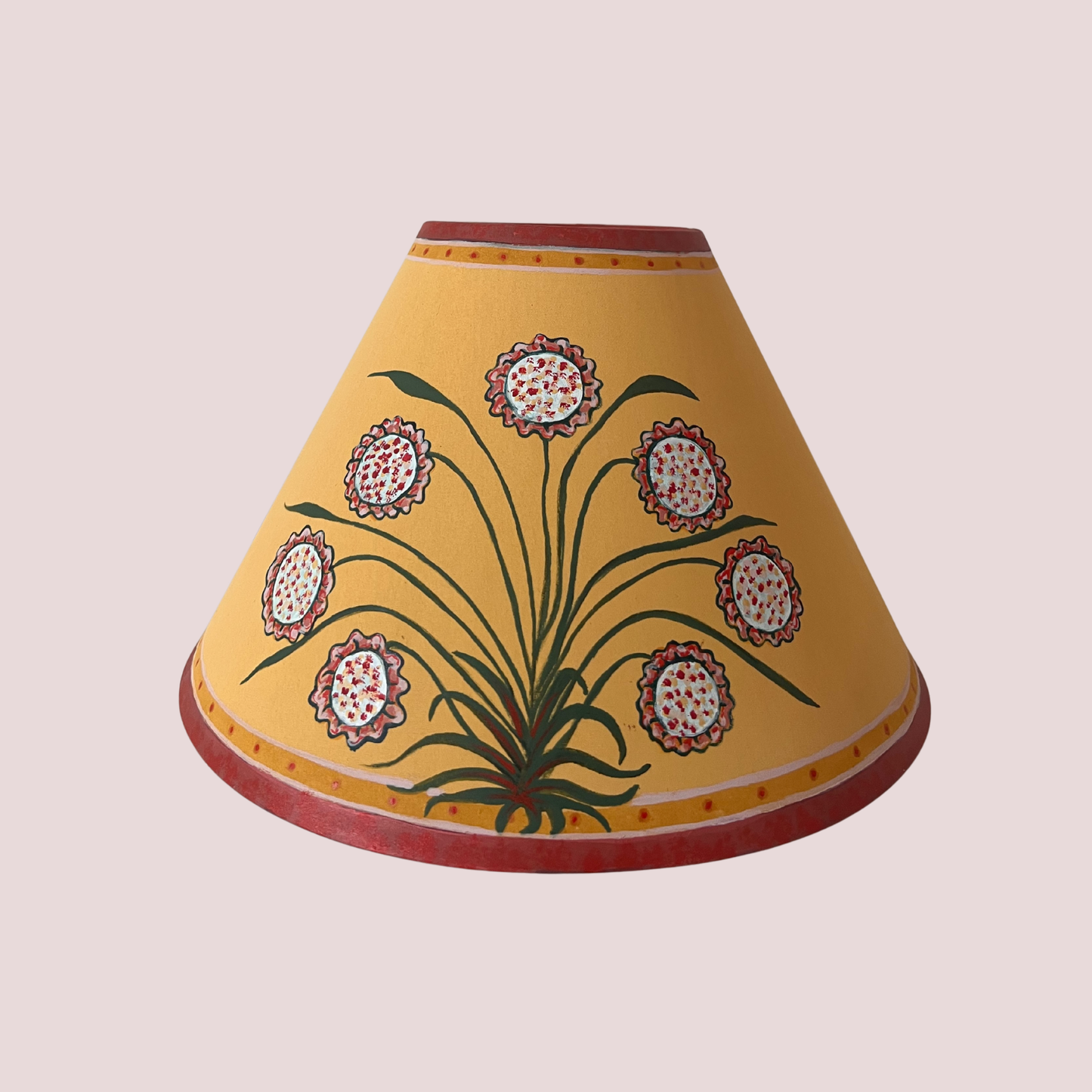 Daisy Hand Painted Lampshade | Botanical Artisan Lighting