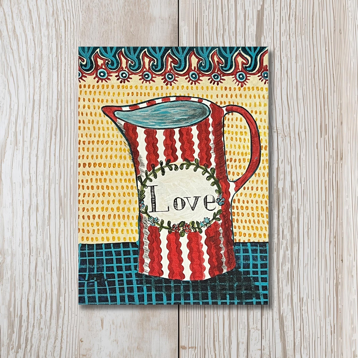 Love Greetings Card - Blank Inside