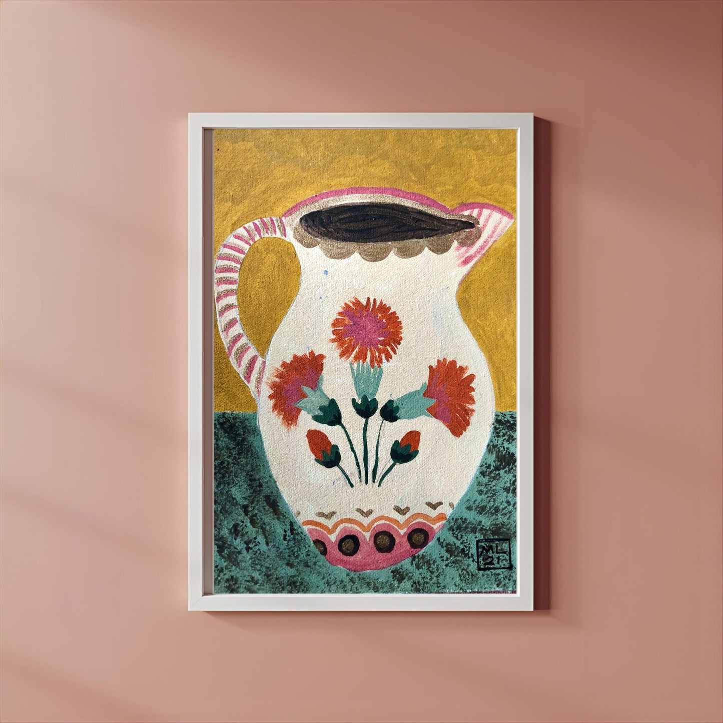 Dianthus Jug - Fine Art Print