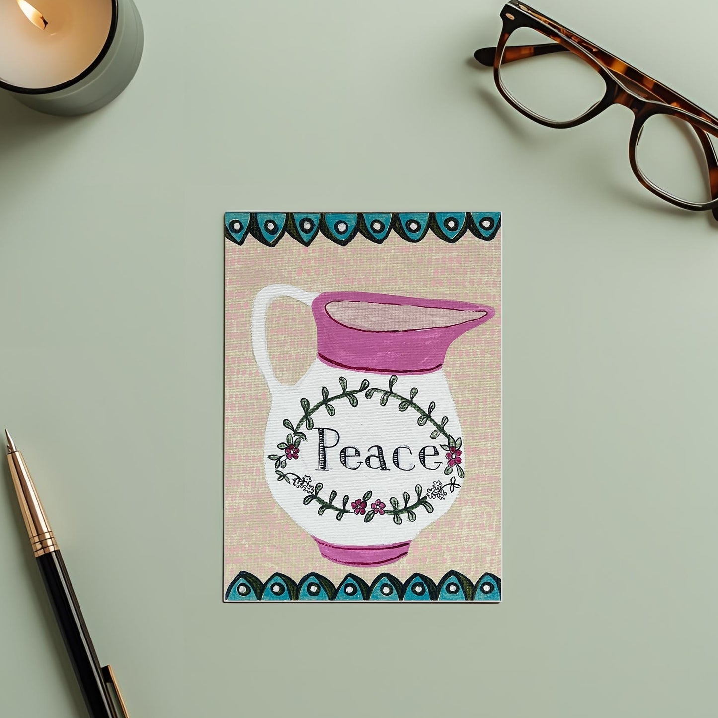Peace Greetings Card - Blank Inside