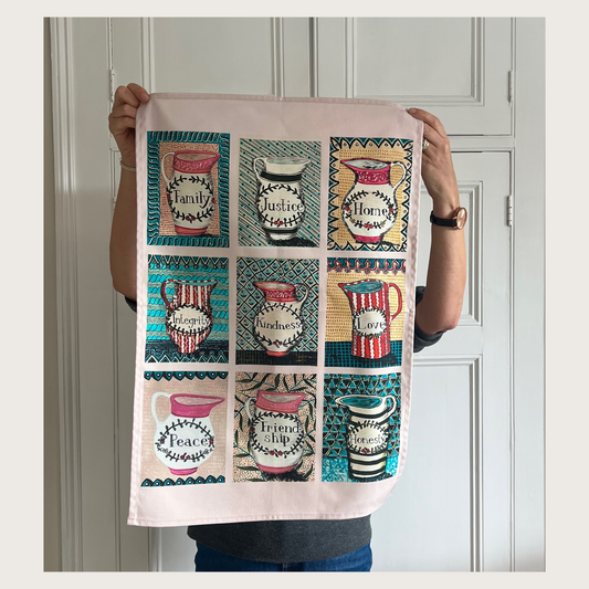 Personal Values Tea Towel