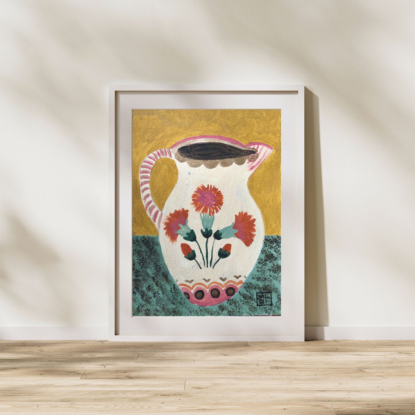 Dianthus Jug - Fine Art Print