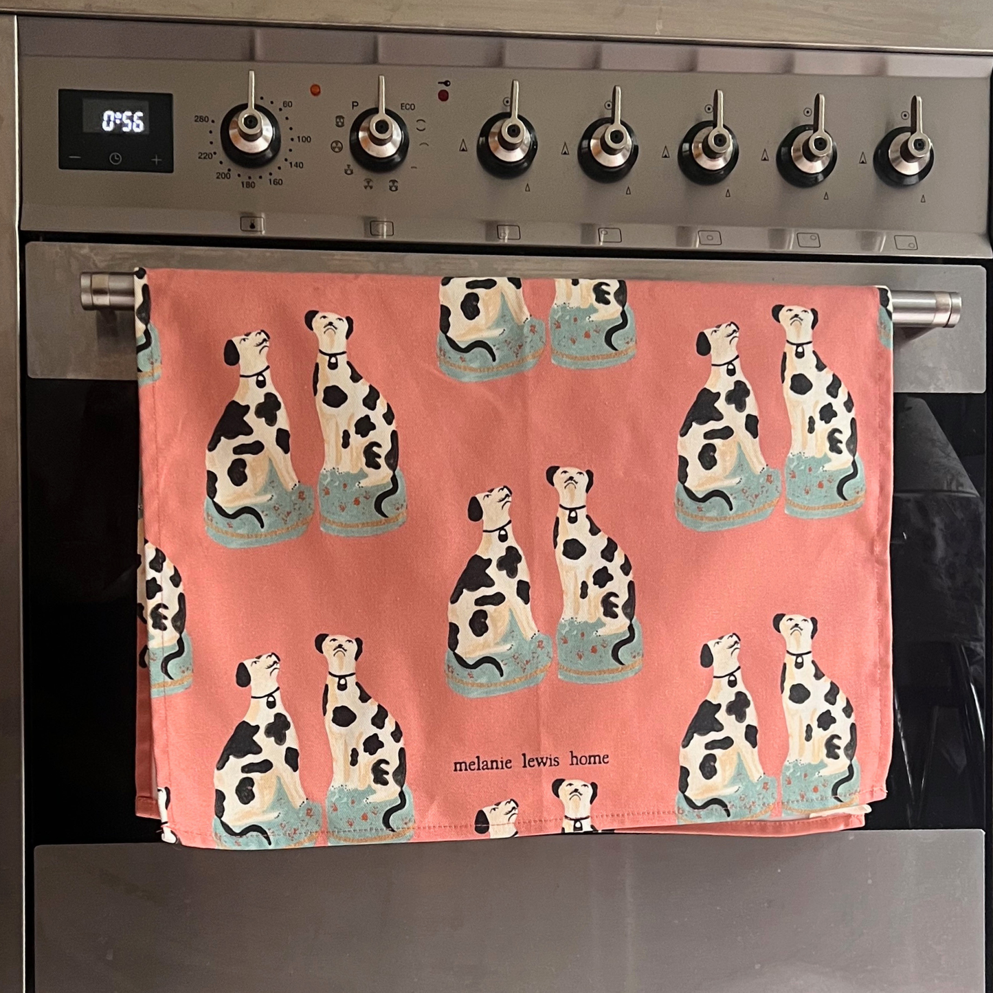 Staffordshire Dogs Tea Towel | Melanie Lewis Home