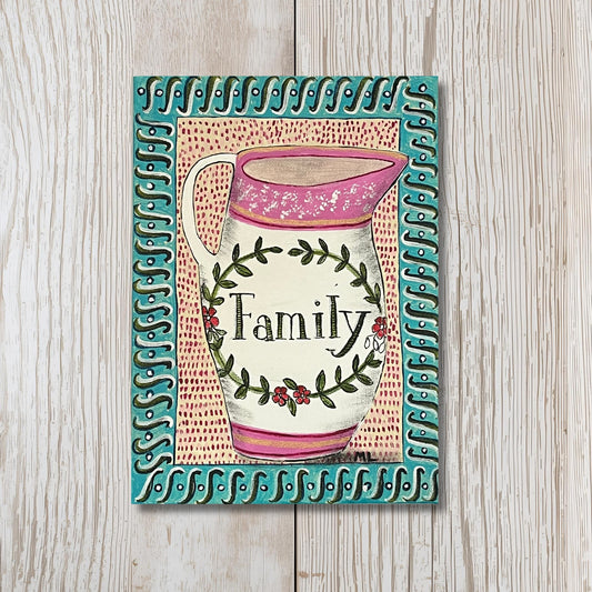 Family Greetings Card - Blank Inside