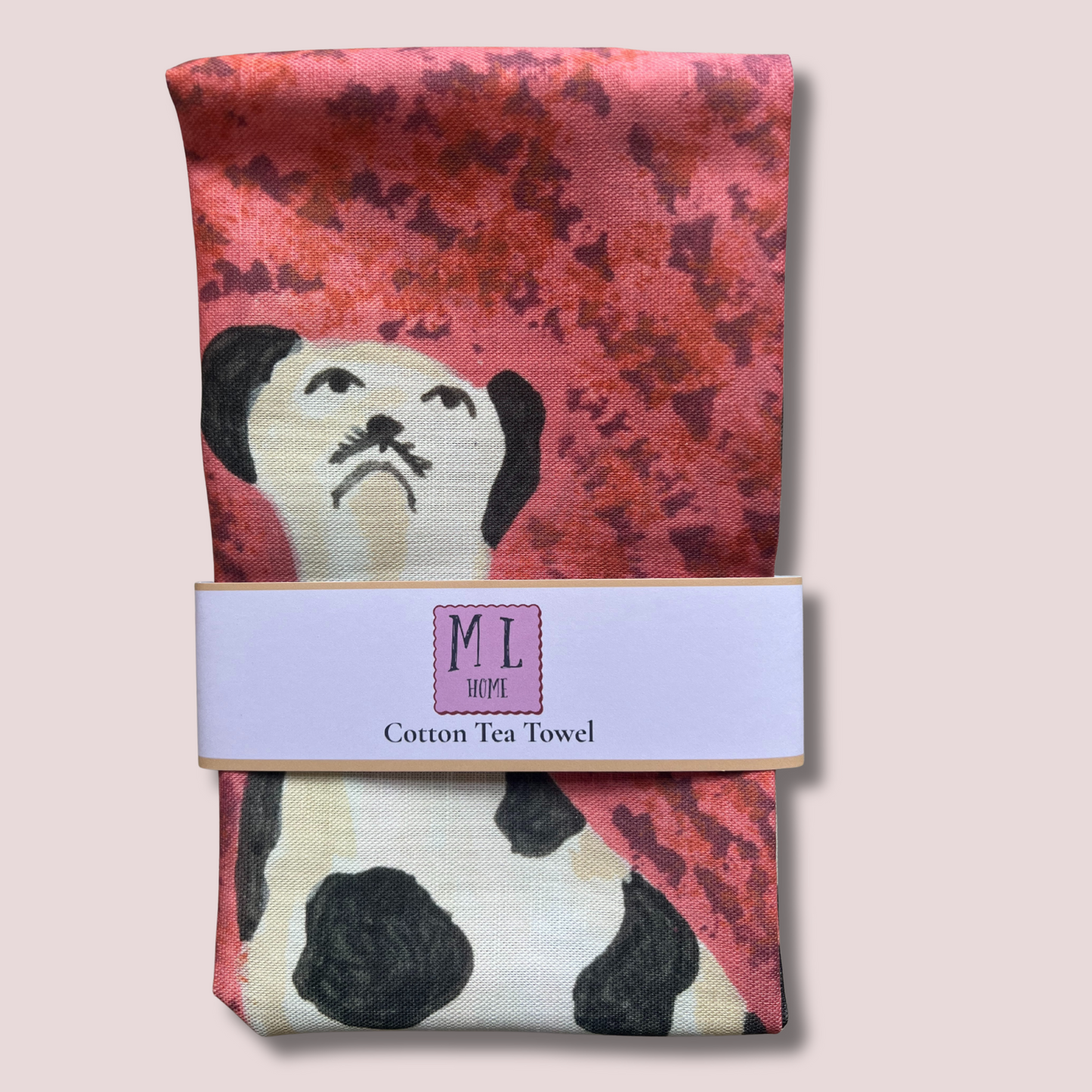 Dotty & Duke Staffordshire Dalmation Dogs Tea Towel