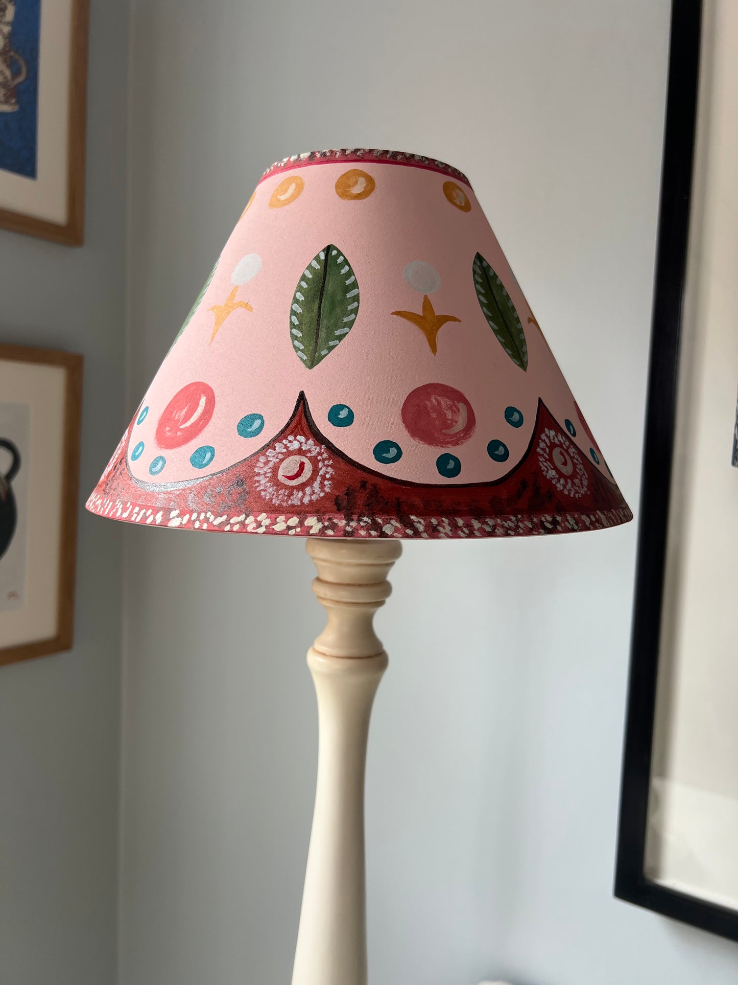 Bloomsbury Group Inspired Hand Painted Lampshade