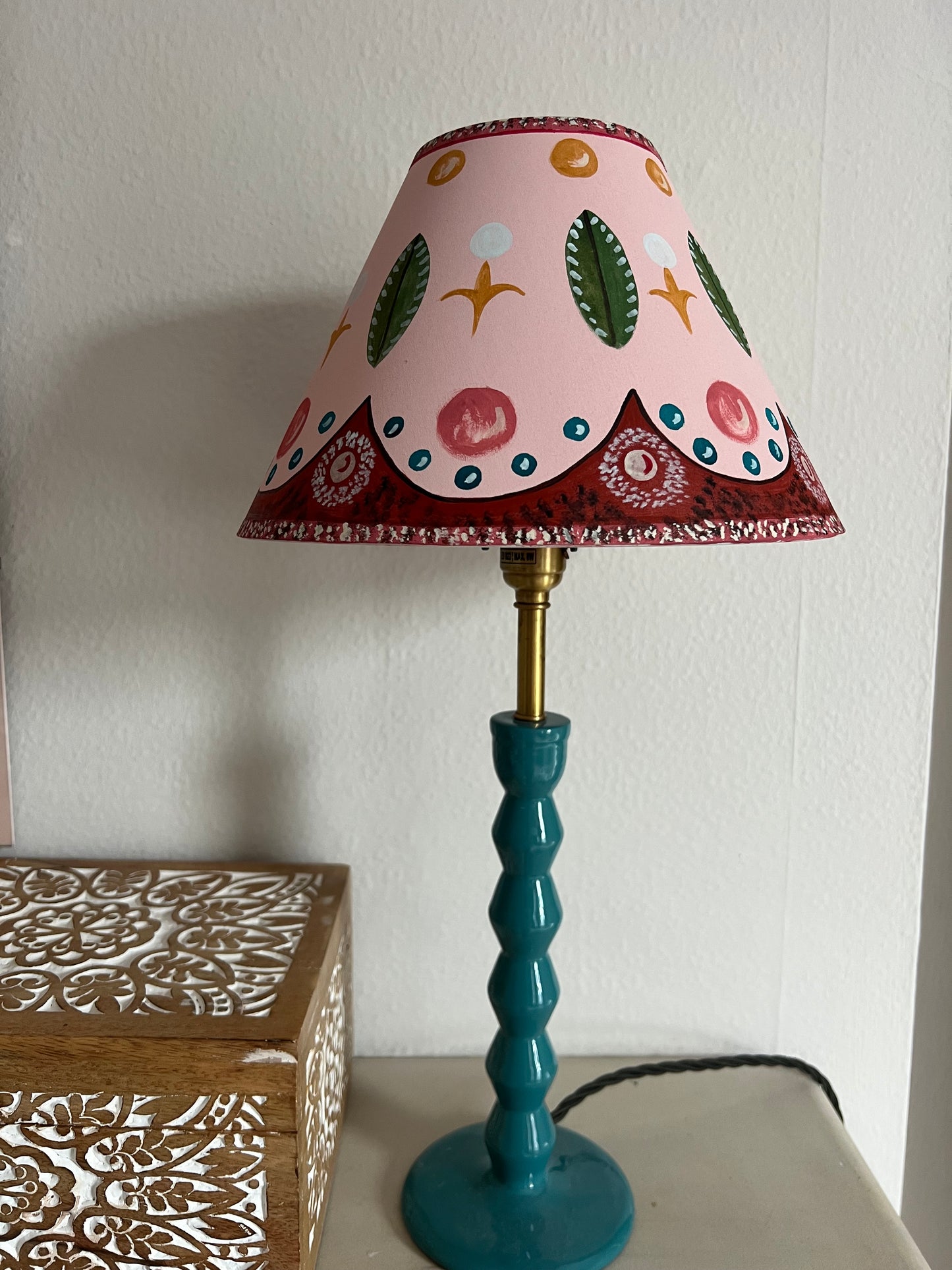 Bloomsbury Group Inspired Hand Painted Lampshade