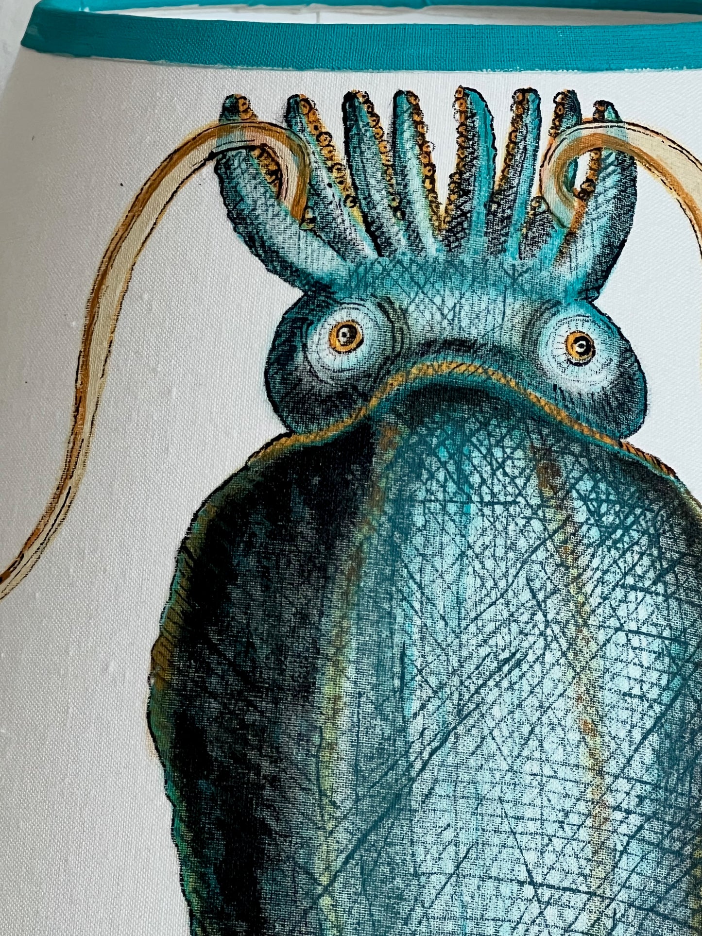 Squid Hand Painted Lampshade
