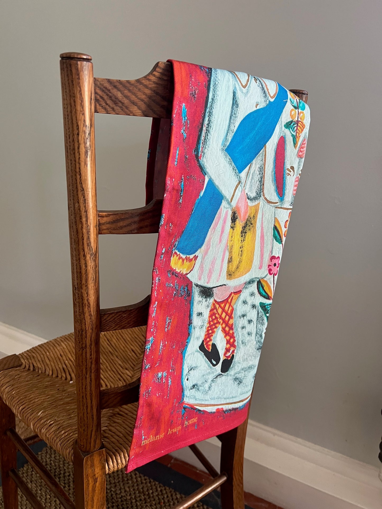 Staffordshire Dancing Couple Tea Towel - BACK IN STOCK!!