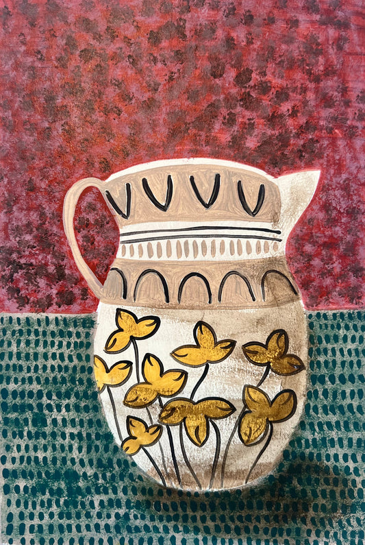 Mochaware Jug -  Original Painting