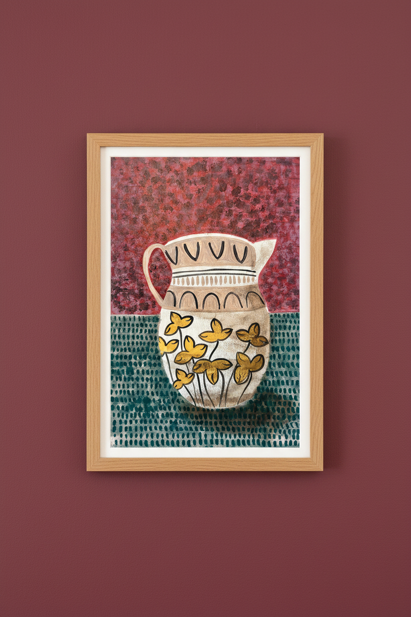 Mochaware Jug -  Original Painting