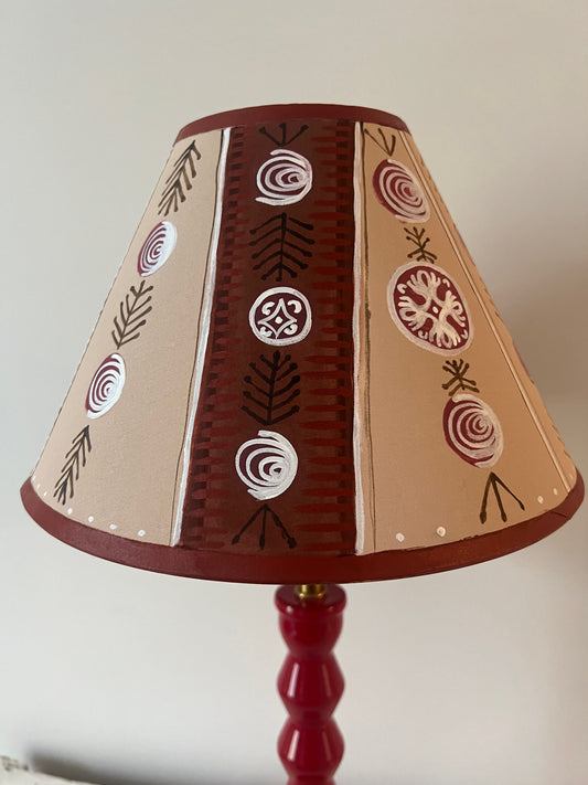 Calke Abbey Folk Art Lampshade – Hand Painted