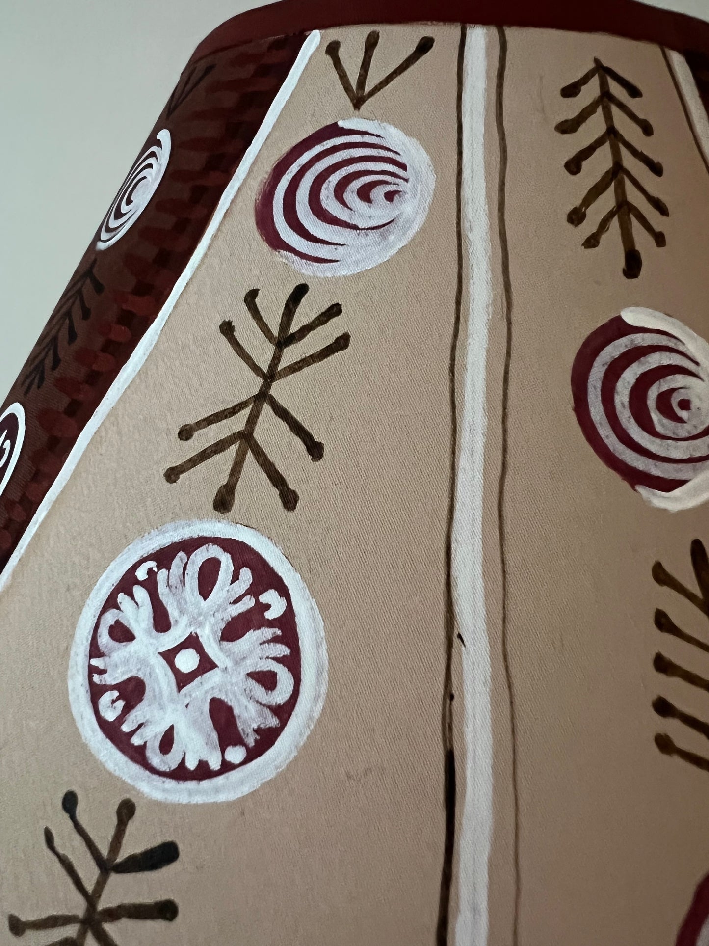 Calke Abbey Folk Art Lampshade – Hand Painted