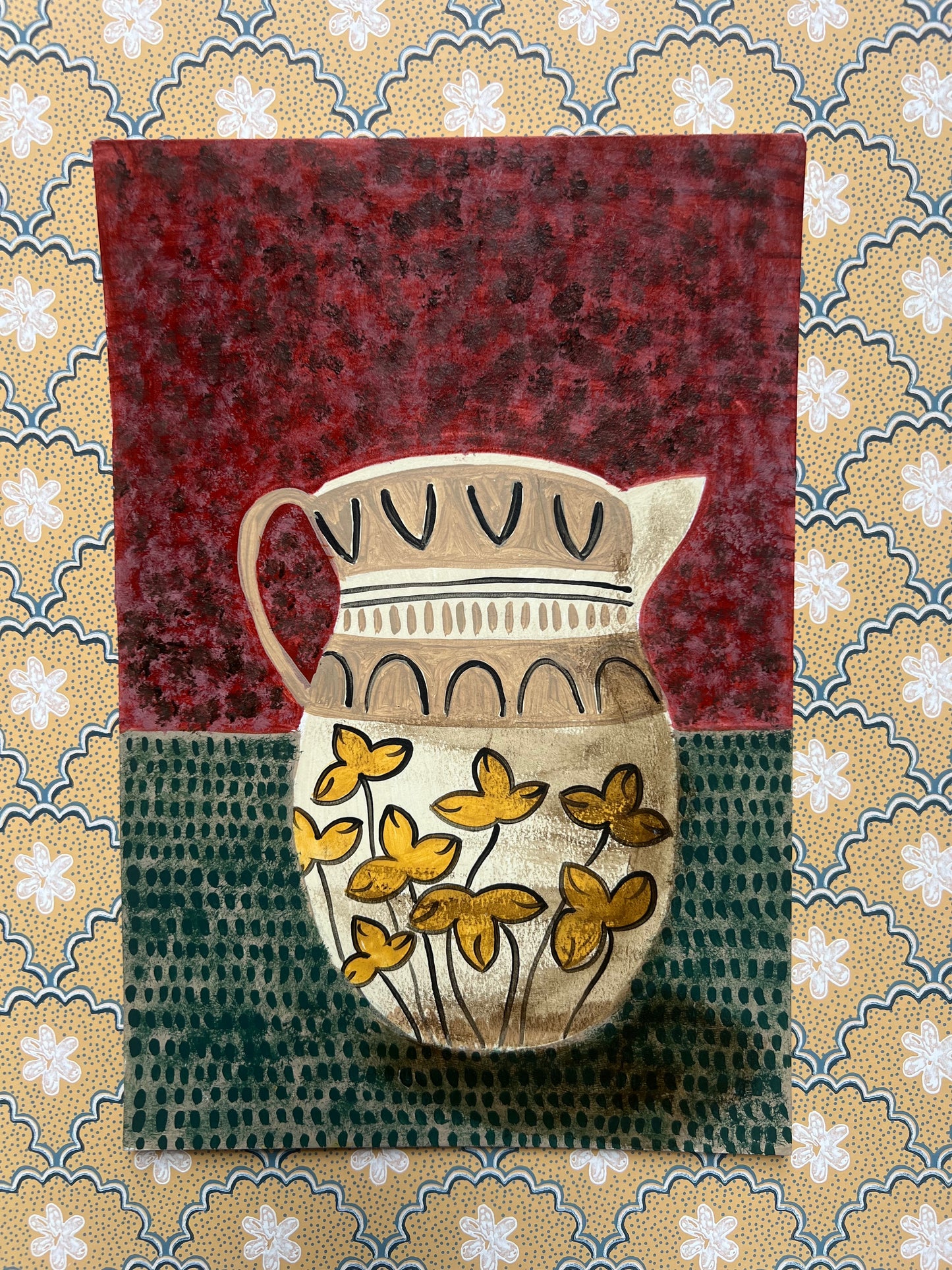 Mochaware Jug -  Original Painting