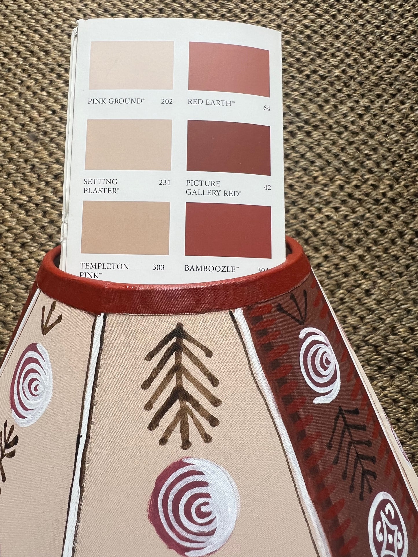 Calke Abbey Folk Art Lampshade – Hand Painted