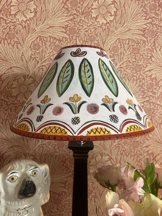 Painter’s Garland — Bloomsbury-Inspired Lampshade | 30cm width
