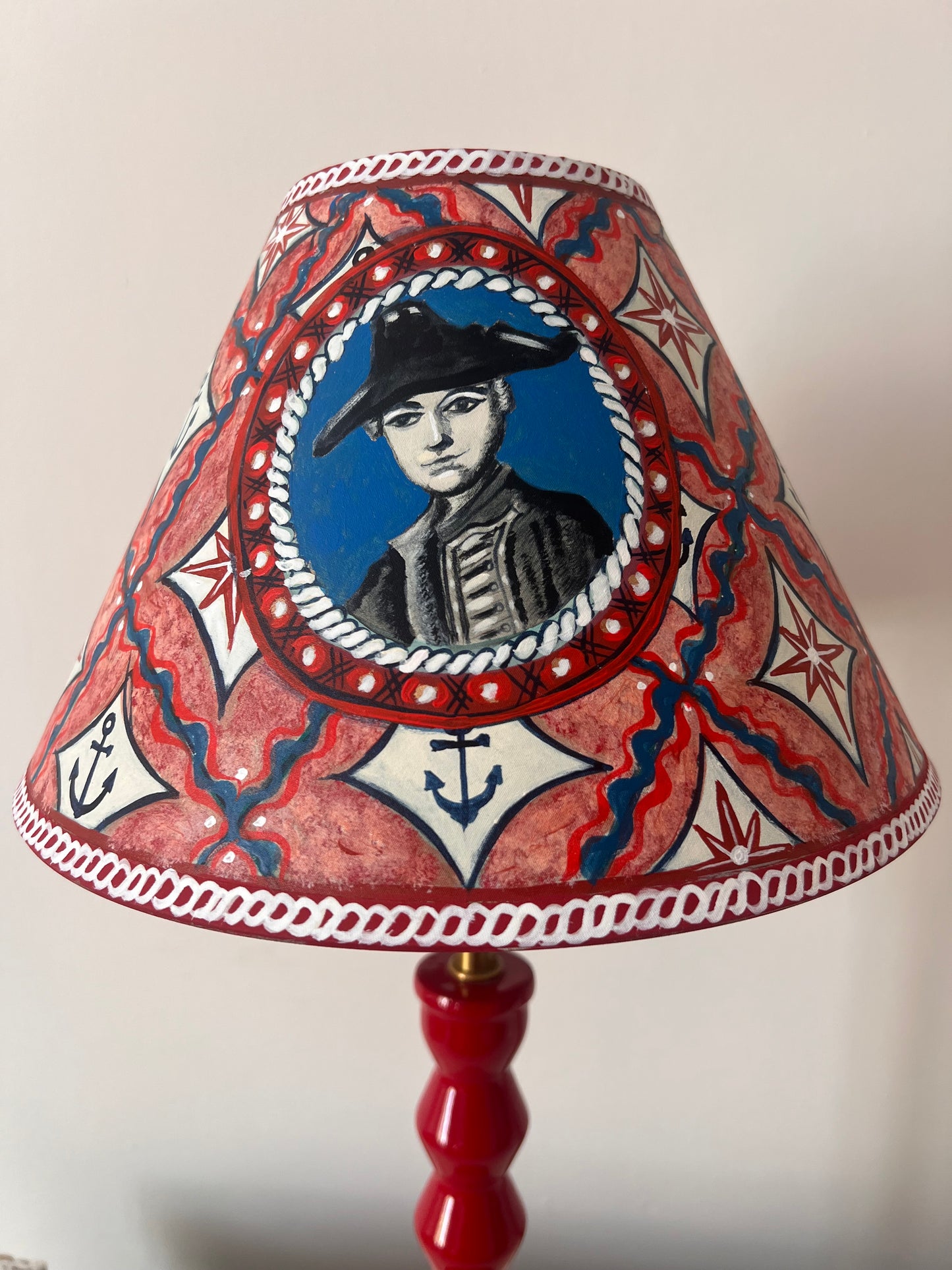 The Sea Captain Hand Painted Lampshade | The Painter's Studio Collection