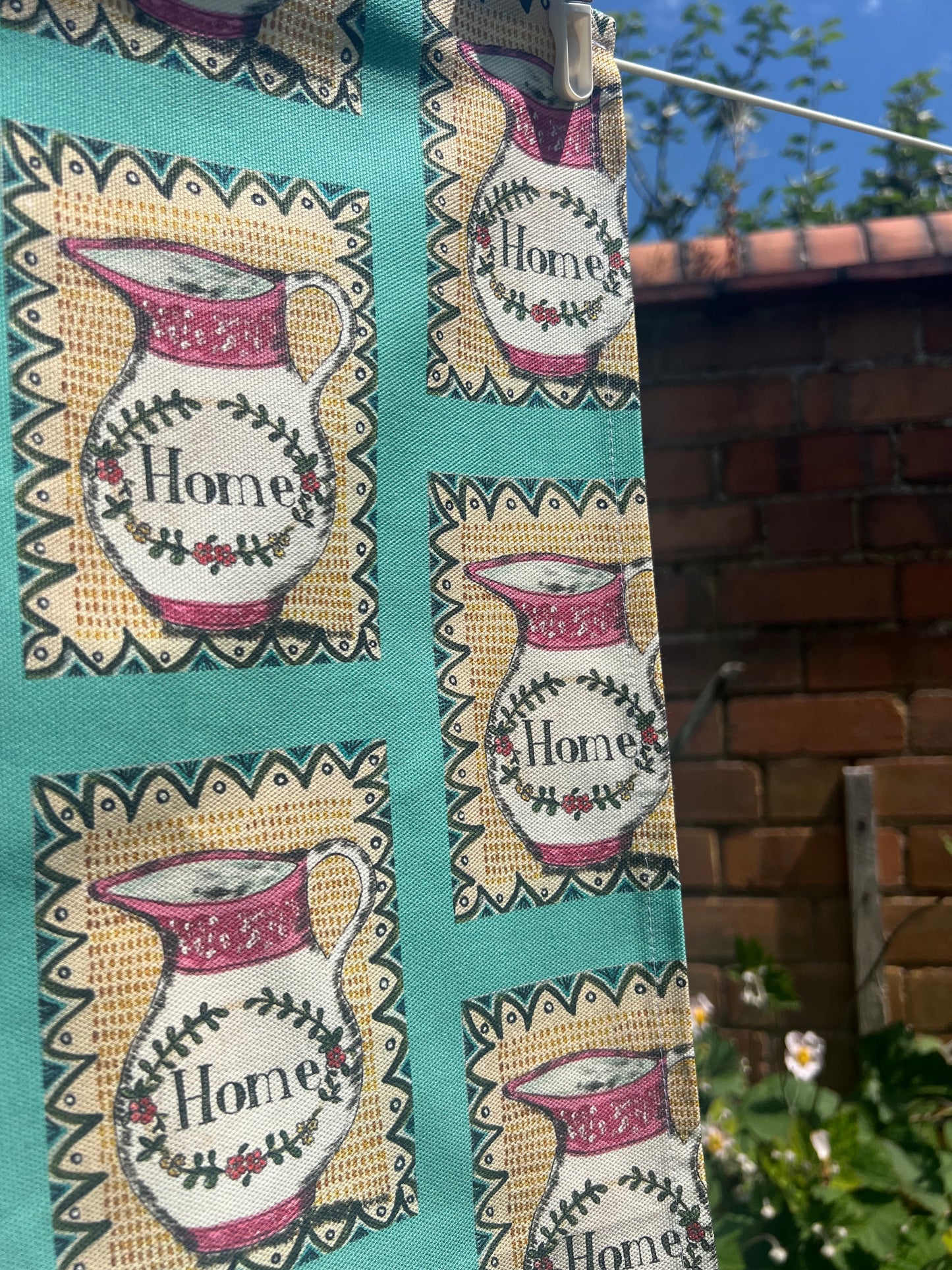 Sussex Lustreware "Home" Jug Tea Towel