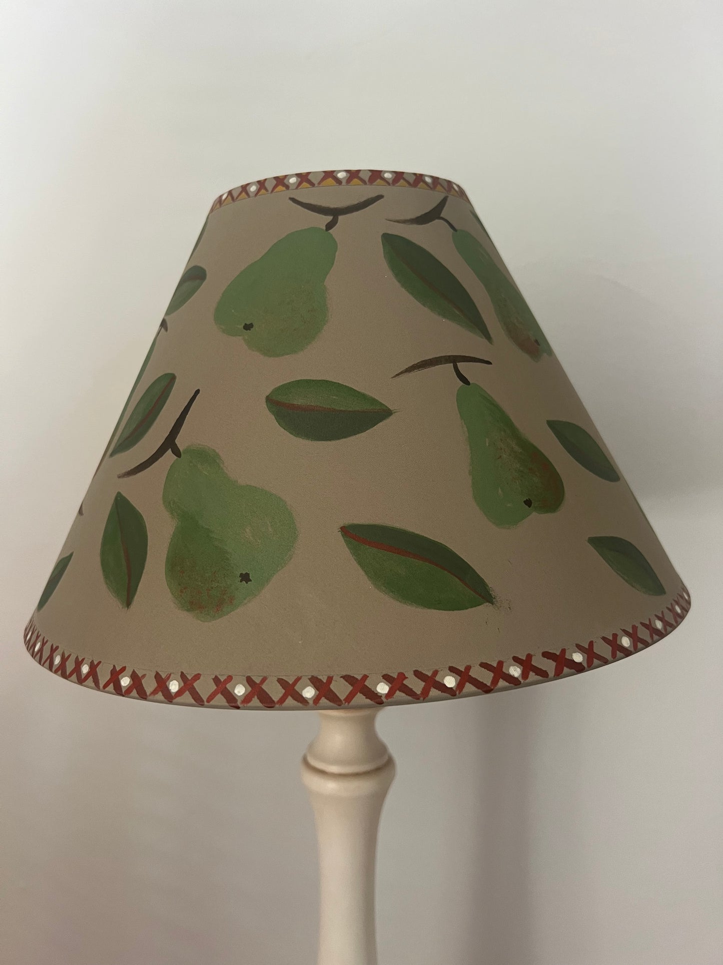 Hand-Painted Partridge Lampshade – One-Off Natural History Folk Art Design