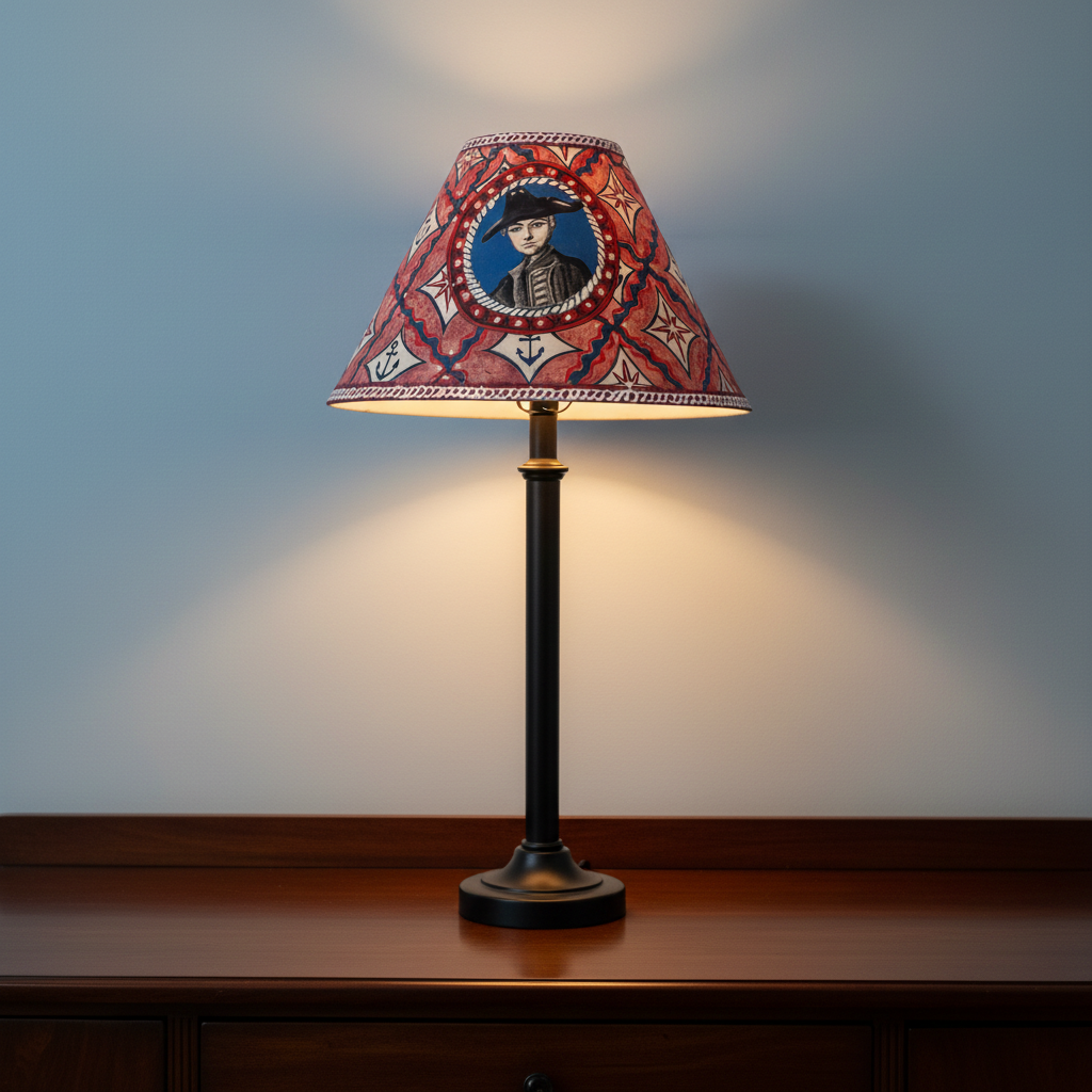The Sea Captain Hand Painted Lampshade | The Painter's Studio Collection